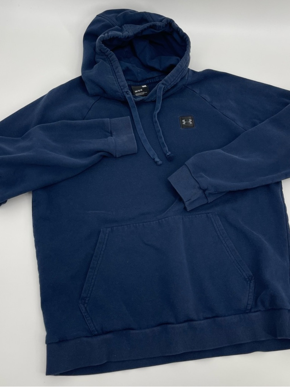 Under Armour Navy Blue Pullover Hoodie Minimalist Gorpcore Athleisure